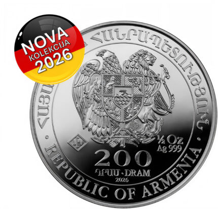 1/2 unce Srebrnjak Noina arka 2026